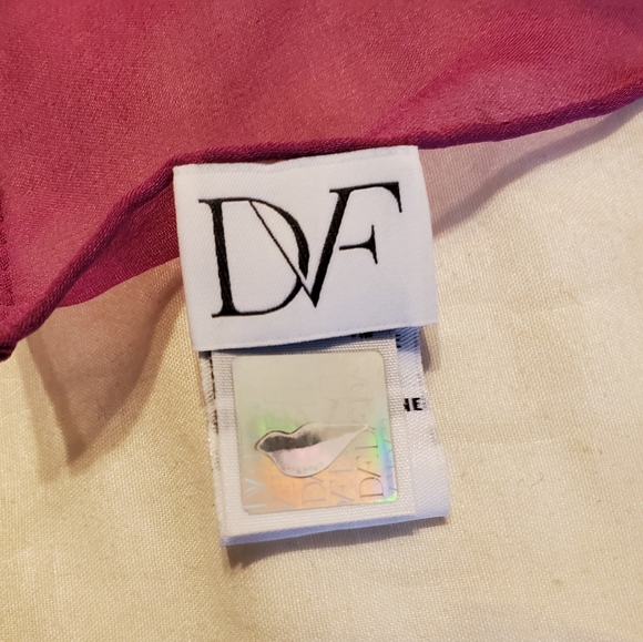 Diane Von Furstenberg -DVF -Vibrant  Multi Print Silk Scarf XL - Picture 12 of 14